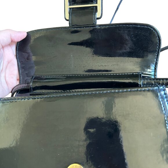 Vintage Y2K Black E-Spirit Crossbody Handbag - Picture 10 of 11